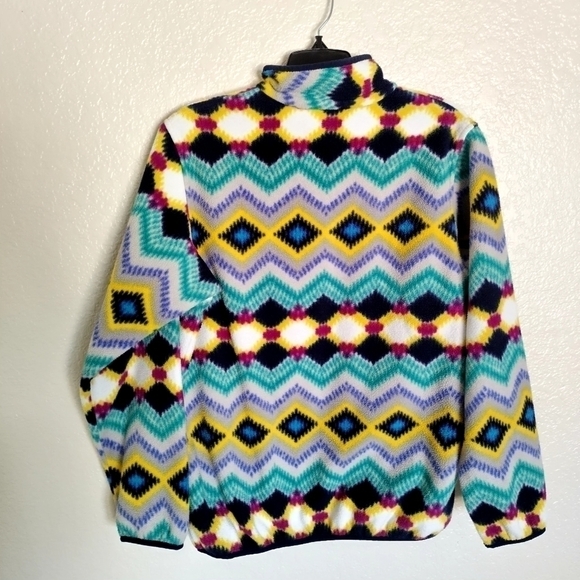PATAGONIA Synchilla SNAP-T Fleece PULLOVER Aztec TIMBER TWIST Chevron sz M - Picture 2 of 6